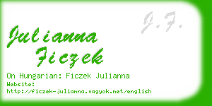 julianna ficzek business card